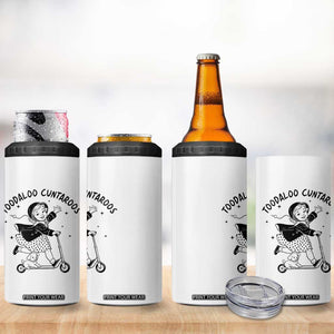 Toodaloo Cuntaroos 4 in 1 Can Cooler Tumbler Funny Roller Girl Sarcastic TS14 Print Your Wear