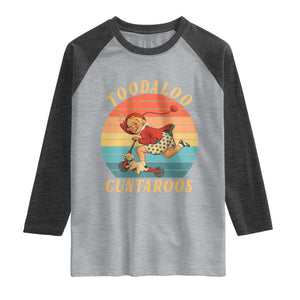 Toodaloo Cuntaroos Raglan Shirt Funny Sarcastic Goodbye Humor TS14 Heather Gray Heather Charcoal Print Your Wear