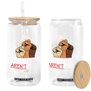 Black People Aren't Apes Glass Can Anti-Racist Statement TS14 Print Your Wear