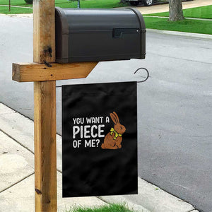 You Want A Piece Of Me Garden Flag Funny Easter Chocolate Bunny TS14 Print Your Wear