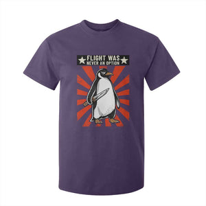 Flight was Never an Option T Shirt For Kid Funny Penguin Knife Sarcastic