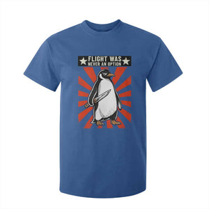 Flight was Never an Option T Shirt For Kid Funny Penguin Knife Sarcastic