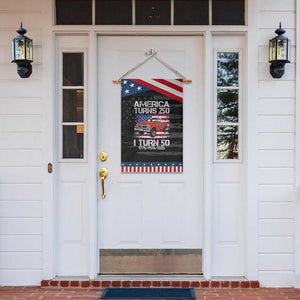 America Turns 250 I Turn 50 1976 50th Birthday Patriotic Garden Flag Vintage Classic Original American Old Pickup Truck TS14 Print Your Wear