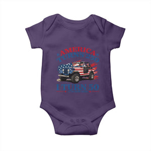 America Turns 250 I Turn 50 1976 50th Birthday Baby Onesie Compact Classic Off-road SUV TS14 Purple Print Your Wear
