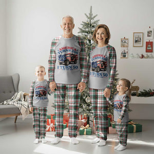 America Turns 250 I Turn 50 1976 50th Birthday Plaid Pajama Set Compact Classic Off-road SUV TS14 Christmas Plaid Print Your Wear