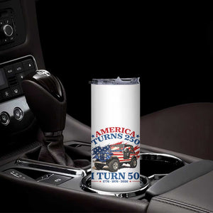 America Turns 250 I Turn 50 1976 50th Birthday Skinny Tumbler Compact Classic Off-road SUV TS14 Print Your Wear
