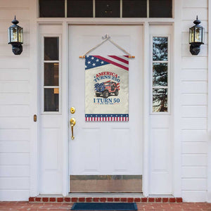 America Turns 250 I Turn 50 1976 50th Birthday Patriotic Garden Flag Compact Classic Off-road SUV TS14 Print Your Wear