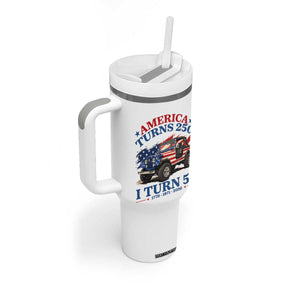 America Turns 250 I Turn 55 1971 55th Birthday Tumbler With Handle Compact Classic Off-road SUV