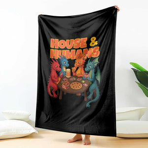 Houses Humans Throw Blanket Funny RPG Parody Gamer TS14 Print Your Wear