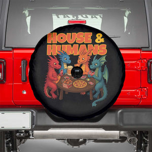 Houses Humans Spare Tire Cover Funny RPG Parody Gamer TS14 Black Print Your Wear