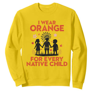 Native American Child Orange Shirt Day Sweatshirt I Wear Orange For Every Native Child TS14 Daisy Print Your Wear