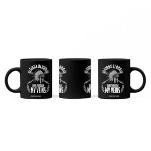 Native American Idian Chief Coffee Mug Sioux Blood Runs Through My Veins TS14 Print Your Wear