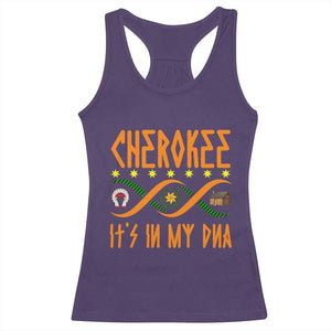 Cherokee Native American DNA Pride Racerback Tank Top It Is In My DNA TS14 Purple Print Your Wear