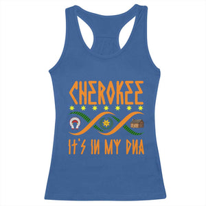 Cherokee Native American DNA Pride Racerback Tank Top It Is In My DNA TS14 Royal Blue Print Your Wear