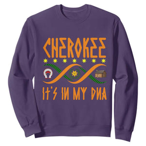 Cherokee Native American DNA Pride Sweatshirt It Is In My DNA TS14 Purple Print Your Wear