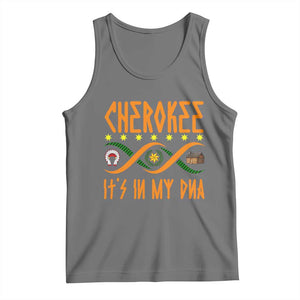 Cherokee Native American DNA Pride Tank Top It Is In My DNA TS14 Black Heather Print Your Wear