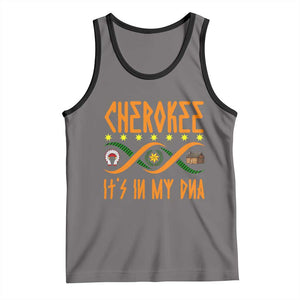 Cherokee Native American DNA Pride Tank Top It Is In My DNA TS14 Deep Heather Black Print Your Wear