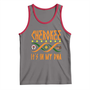 Cherokee Native American DNA Pride Tank Top It Is In My DNA TS14 Deep Heather Red Print Your Wear