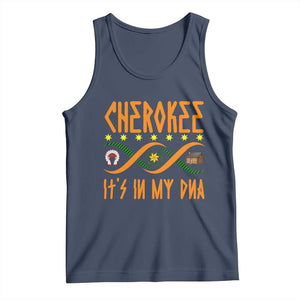 Cherokee Native American DNA Pride Tank Top It Is In My DNA TS14 Navy Print Your Wear