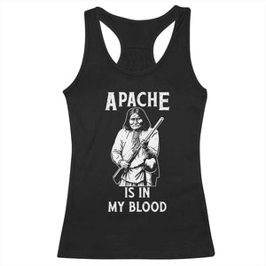 Native American Racerback Tank Top Apache Is In My Blood TS14 Black Print Your Wear