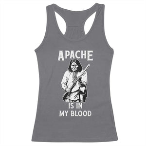 Native American Racerback Tank Top Apache Is In My Blood TS14 Charcoal Print Your Wear