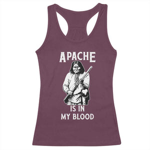 Native American Racerback Tank Top Apache Is In My Blood TS14 Maroon Print Your Wear