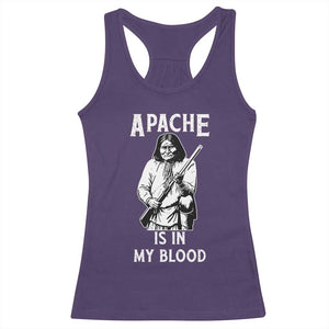 Native American Racerback Tank Top Apache Is In My Blood TS14 Purple Print Your Wear