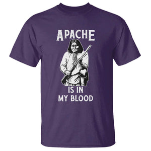 Native American T Shirt Apache Is In My Blood TS14 Purple Print Your Wear