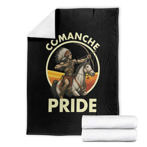 Native American Comanche Pride Indigenous People Day Throw Blanket TS14 Black Print Your Wear