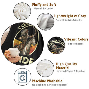 Native American Comanche Pride Indigenous People Day Throw Blanket TS14 Print Your Wear