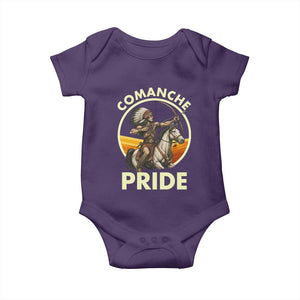 Native American Comanche Pride Indigenous People Day Baby Onesie TS14 Purple Print Your Wear