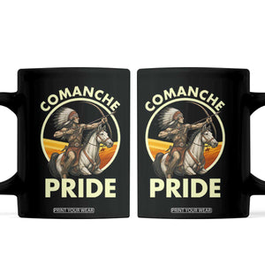 Native American Comanche Pride Indigenous People Day Coffee Mug TS14 Black Print Your Wear