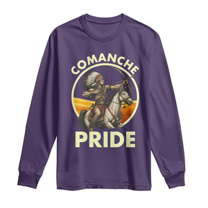 Native American Comanche Pride Indigenous People Day Long Sleeve Shirt TS14 Purple Print Your Wear