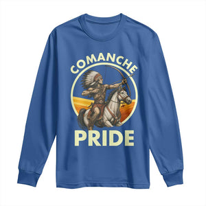 Native American Comanche Pride Indigenous People Day Long Sleeve Shirt TS14 Royal Blue Print Your Wear