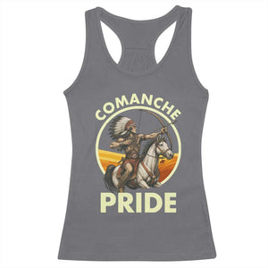 Native American Comanche Pride Indigenous People Day Racerback Tank Top TS14 Charcoal Print Your Wear