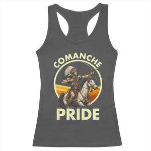 Native American Comanche Pride Indigenous People Day Racerback Tank Top TS14 Dark Heather Print Your Wear