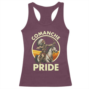 Native American Comanche Pride Indigenous People Day Racerback Tank Top TS14 Maroon Print Your Wear