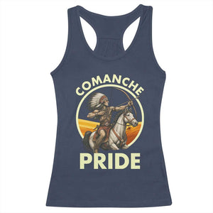 Native American Comanche Pride Indigenous People Day Racerback Tank Top TS14 Navy Print Your Wear