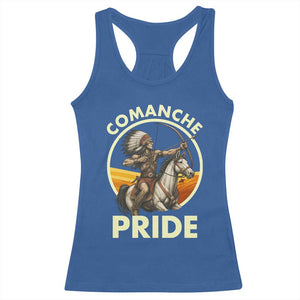 Native American Comanche Pride Indigenous People Day Racerback Tank Top TS14 Royal Blue Print Your Wear