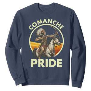 Native American Comanche Pride Indigenous People Day Sweatshirt TS14 Navy Print Your Wear