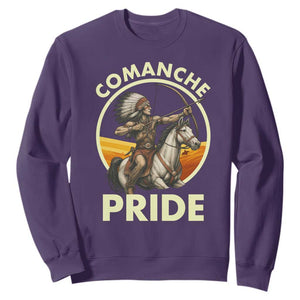 Native American Comanche Pride Indigenous People Day Sweatshirt TS14 Purple Print Your Wear