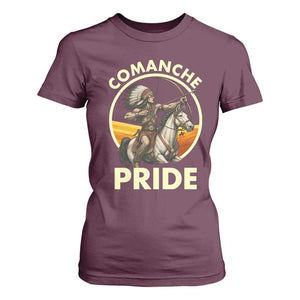 Native American Comanche Pride Indigenous People Day T Shirt For Women TS14 Maroon Print Your Wear