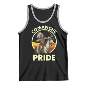 Native American Comanche Pride Indigenous People Day Tank Top TS14 Black Athletic Heather Print Your Wear