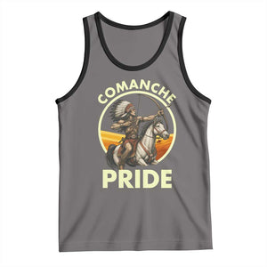 Native American Comanche Pride Indigenous People Day Tank Top TS14 Deep Heather Black Print Your Wear