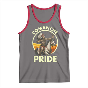 Native American Comanche Pride Indigenous People Day Tank Top TS14 Deep Heather Red Print Your Wear