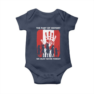Native American Child Idian Baby Onesie The Part Of History We Must Never Forget TS14 Navy Print Your Wear