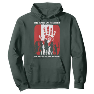 Native American Child Idian Hoodie The Part Of History We Must Never Forget TS14 Dark Forest Green Print Your Wear