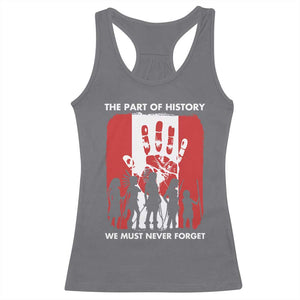 Native American Child Idian Racerback Tank Top The Part Of History We Must Never Forget TS14 Charcoal Print Your Wear
