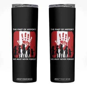 Native American Child Idian Skinny Tumbler The Part Of History We Must Never Forget TS14 Black Print Your Wear