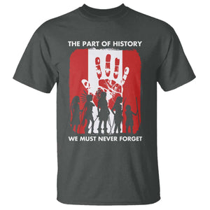 Native American Child Idian T Shirt The Part Of History We Must Never Forget TS14 Dark Heather Print Your Wear